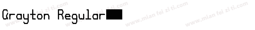 Crayton Regular字体转换